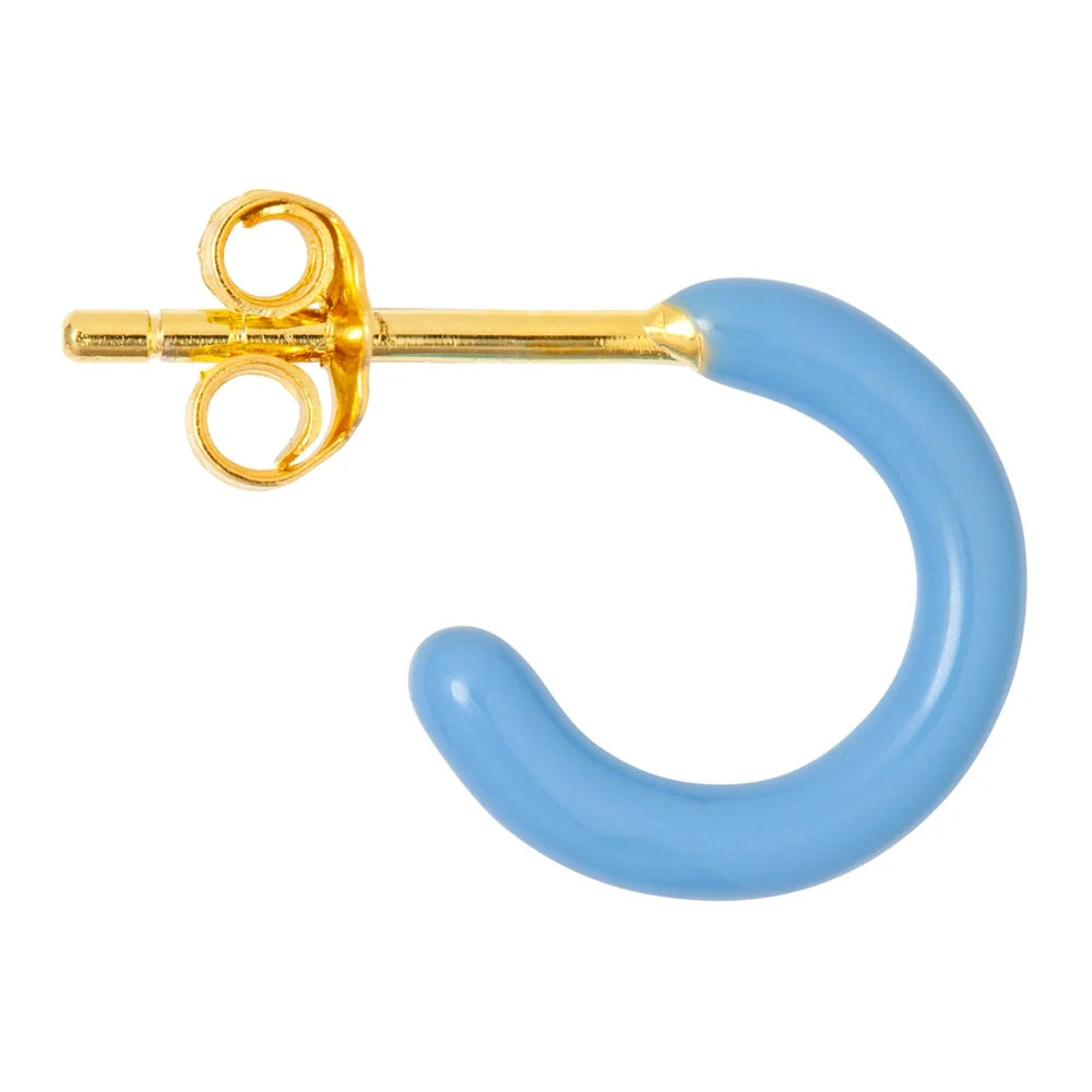 Lulu Copenhagen Ørering - Color Hoop Ørering i Light Blue