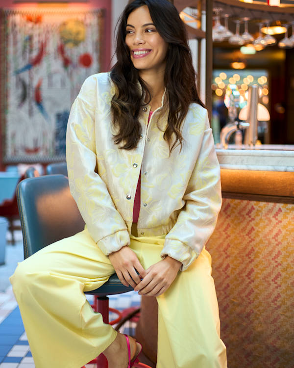 Black Colour Jakke - BcJackline Bomber Jakke i Light Yellow