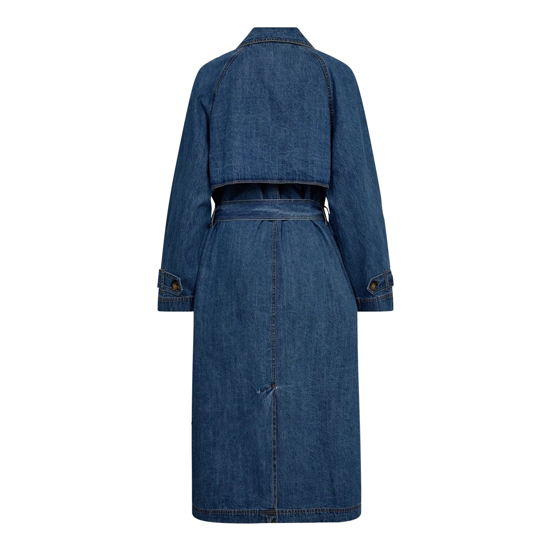 Co´Couture Jakke - DelinaCC Denim Trench Coat i Dark Denim