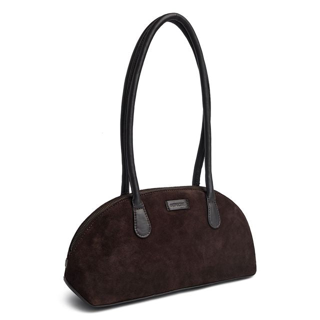 Depeche Taske - 17438 Bilbao Ruskind Skuldertaske i Chocolate