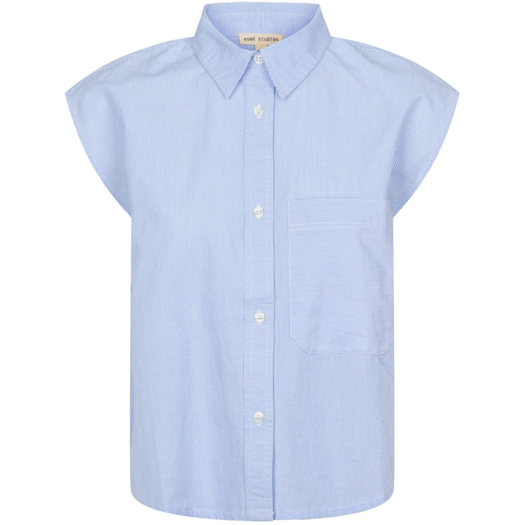 ESMÉ STUDIOS Bluse - ESNunu Sl Bluse i Kentucky Blue