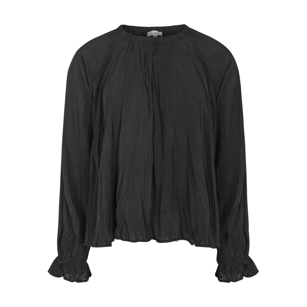 ESMÉ STUDIOS Bluse - ESTova LS Bluse i Sort