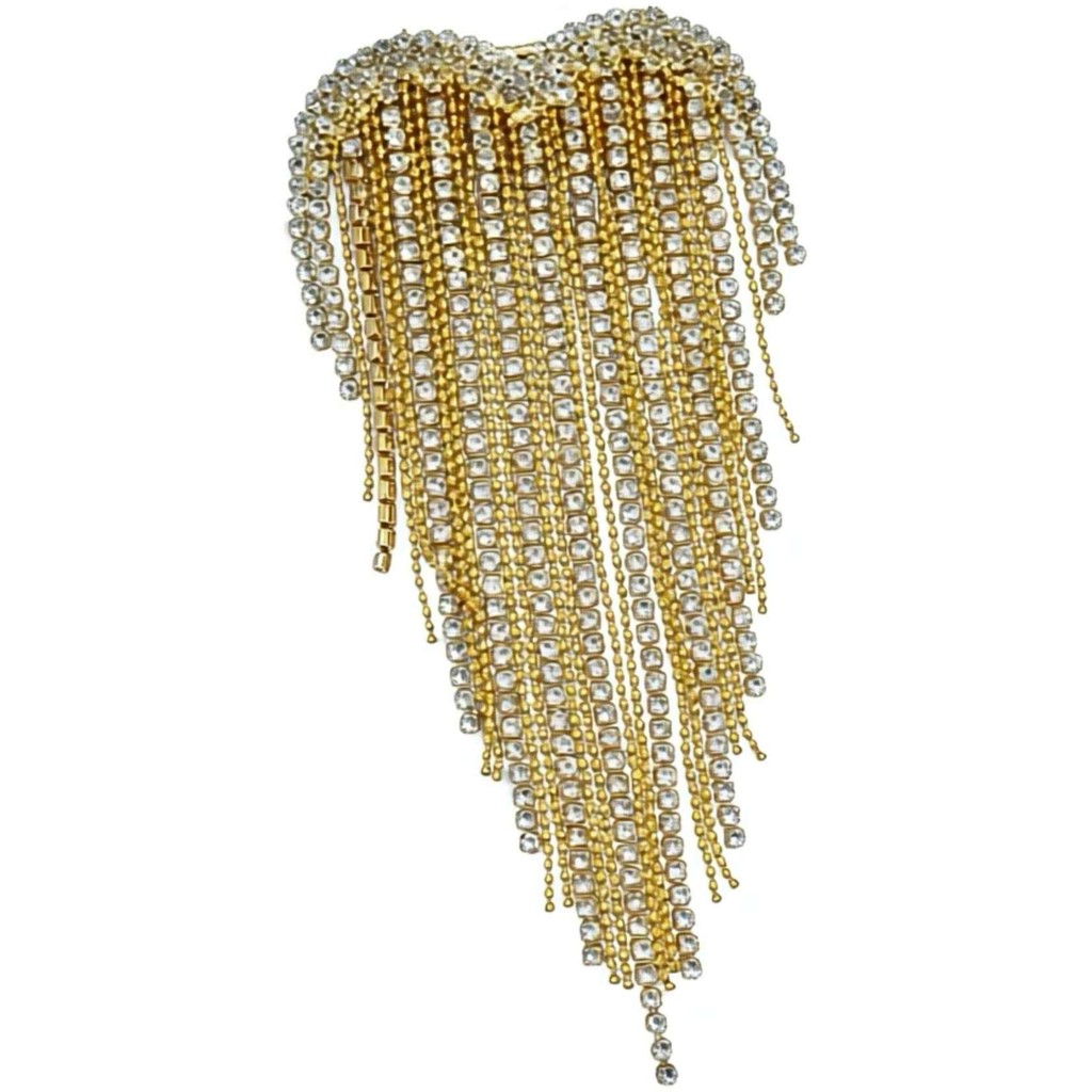 Tim & Simonsen Broche - 647 Pin Heart Chain Broche Forgyldt