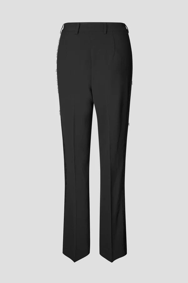 Second Female Bukser - Festa Bootcut Lace Bukser i Sort