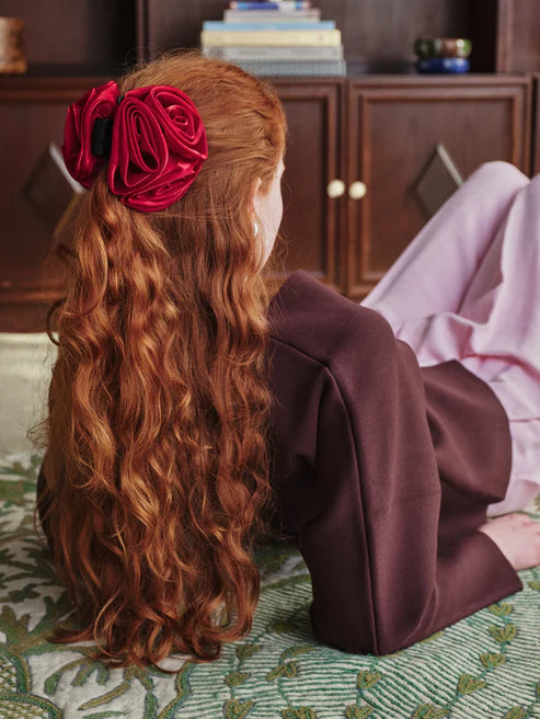 Beck Søndergaard Hårspænde - Organza Flower Hårspænde i Tibetan Red