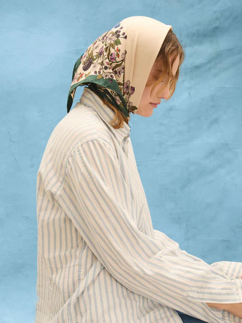 Beck Søndergaard Tørklæde - Autumn Blackberry Sia Tørklæde i Birch White