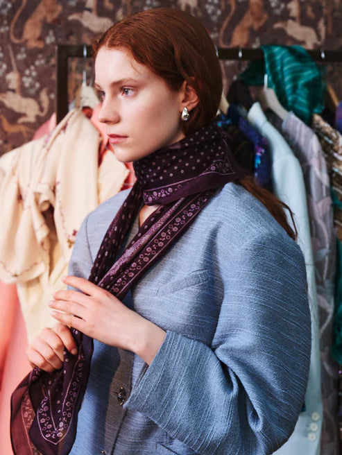 Beck Søndergaard Tørklæde - Lacia Tabby Sia Tørklæde i Fig Red