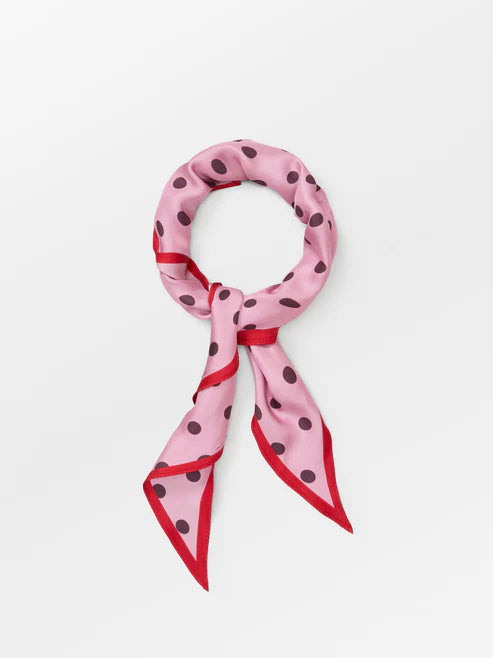 Beck Søndergaard Tørklæde - Polka Triangle Sia Tørklæde i Pink Nectar
