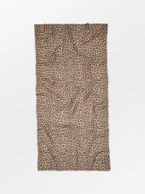 Beck Søndergaard Tørklæde - Leony Woo Tørklæde Varm Sand Leopard