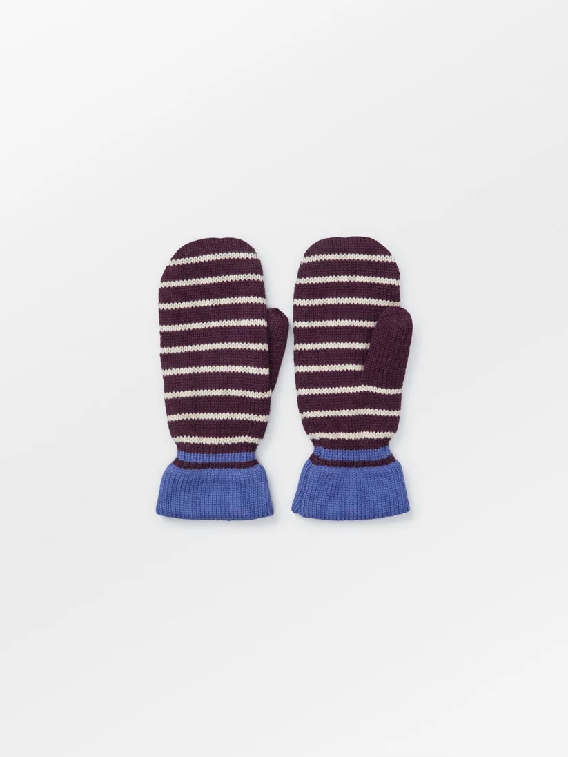 Beck Søndergaard Luffer - Thin Striped Emerald Luffer i Maroon Brown