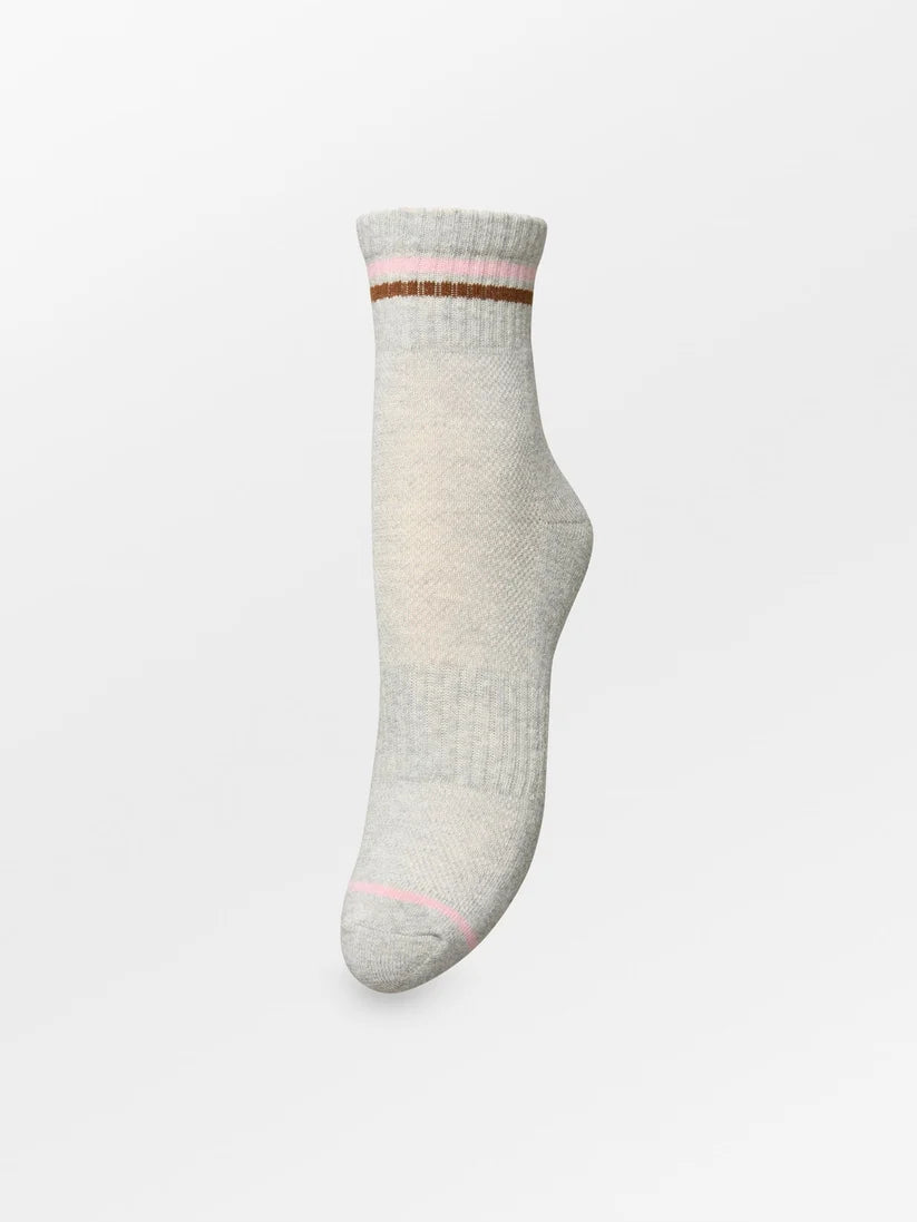 Beck Søndergaard Strømper - Short Cotta Strømper i Light Grey Melange
