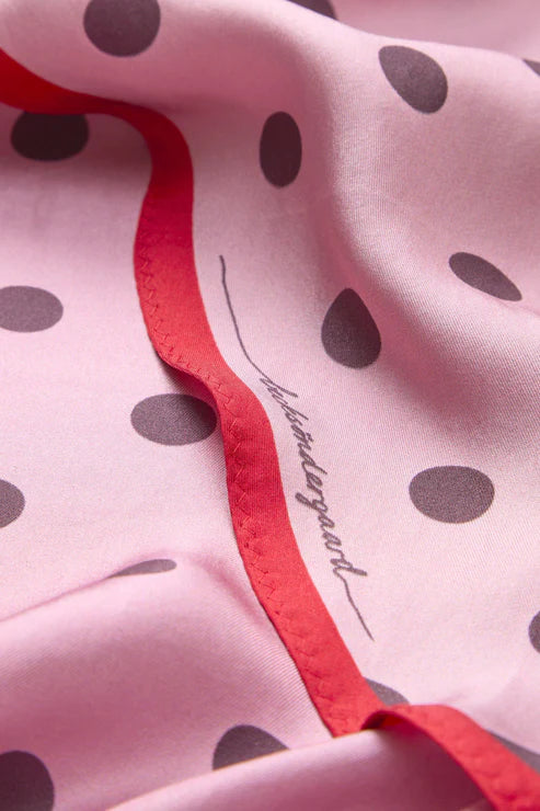 Beck Søndergaard Tørklæde - Polka Triangle Sia Tørklæde i Pink Nectar