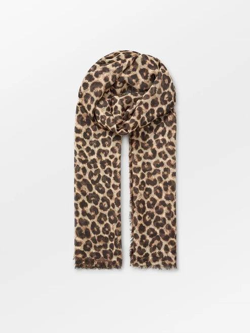Beck Søndergaard Tørklæde - Leony Woo Tørklæde Varm Sand Leopard