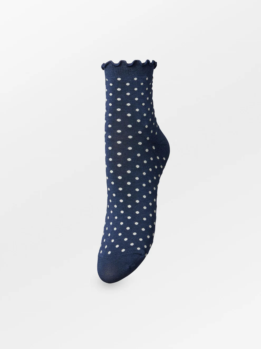 Beck Søndergaard Strømper - Dotted Frilla Korte Strømper i Naval Academy Blue