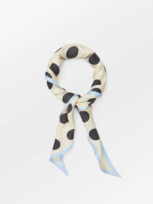 Beck Søndergaard Tørklæde - Maxi Polka Triangle Sia Tørklæde i Birch White