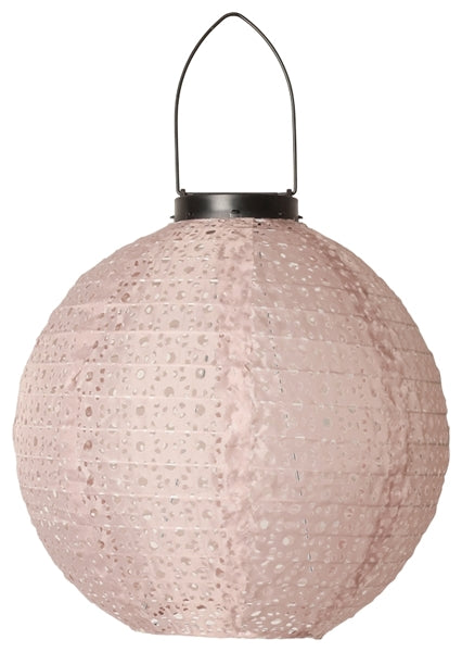 C´est Bon Lanterne - Globe Lanterne Med Solceller i Lys Pink