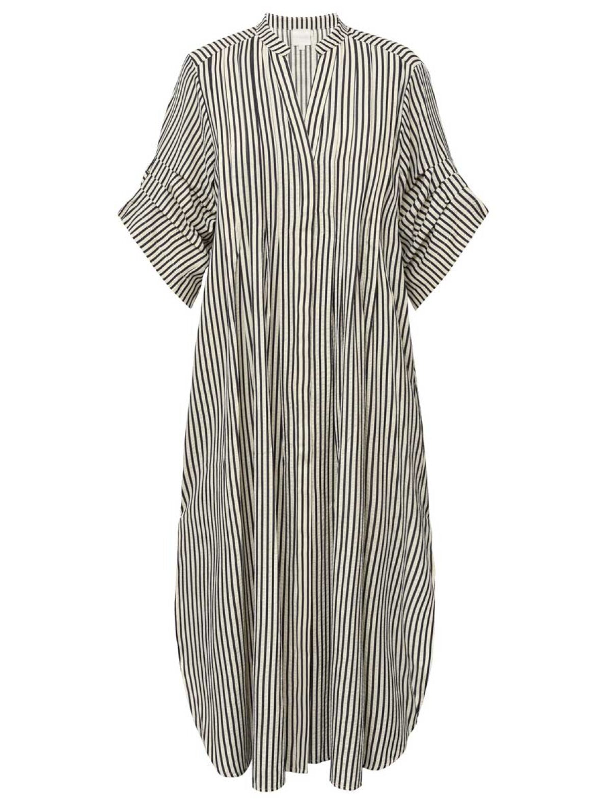 Gossia Kjole - AlexaGO Jo Skjorte Kjole i Black Stripes
