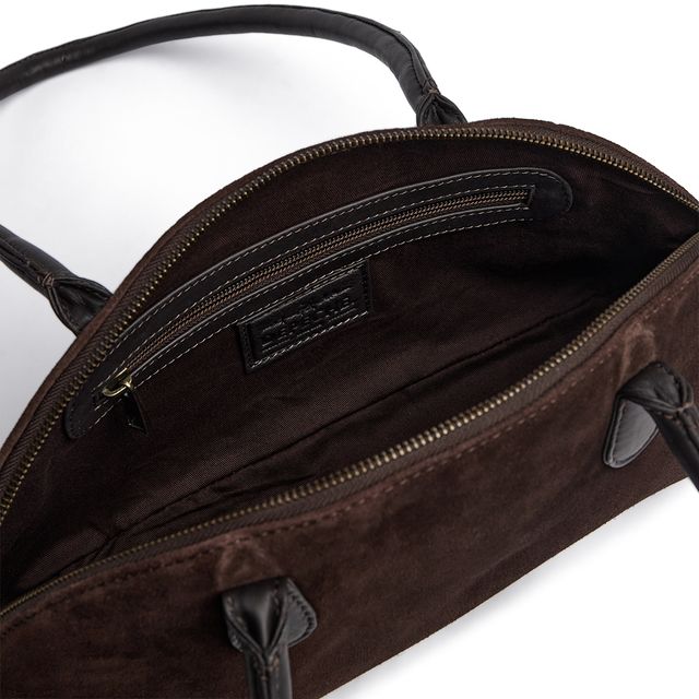 Depeche Taske - 17438 Bilbao Ruskind Skuldertaske i Chocolate