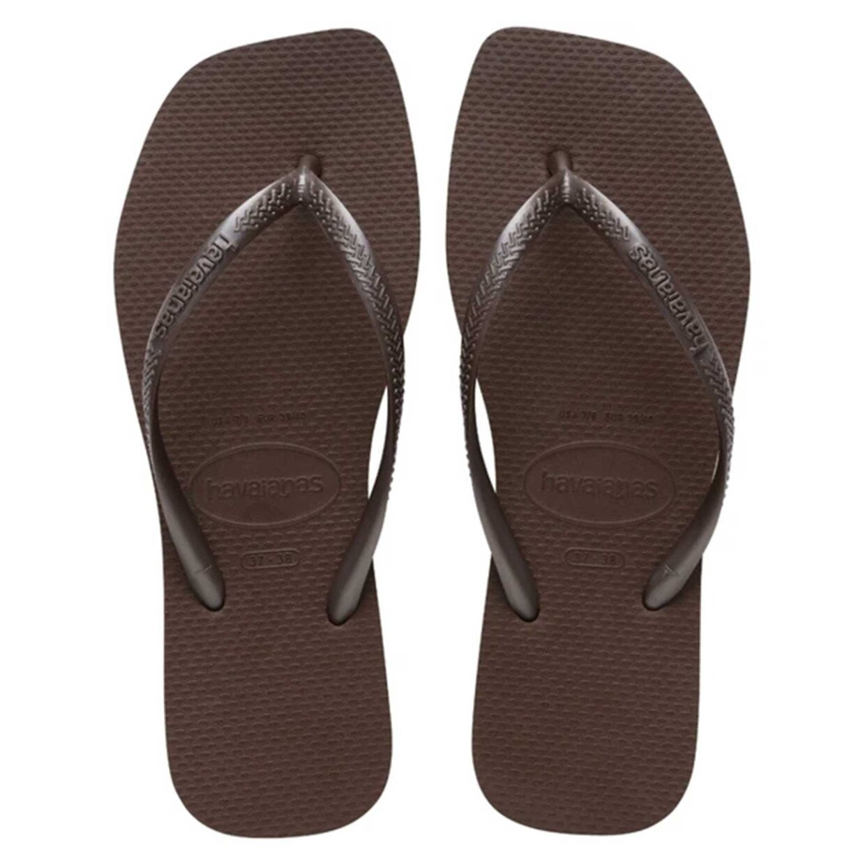 Havaianas Klipklappere - Hav Slim Square Klip Klap i Dark Brown
