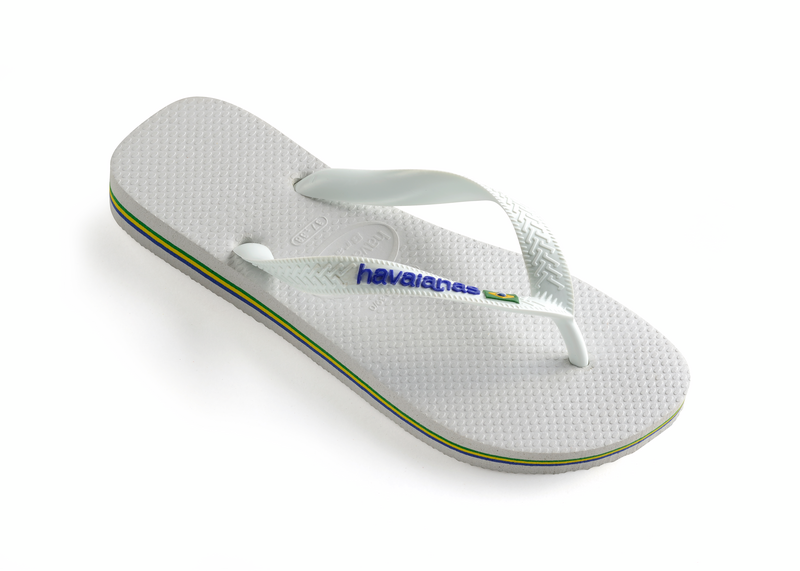 Havaianas Klip Klap - Hav Brasil Logo Slippers i Hvid