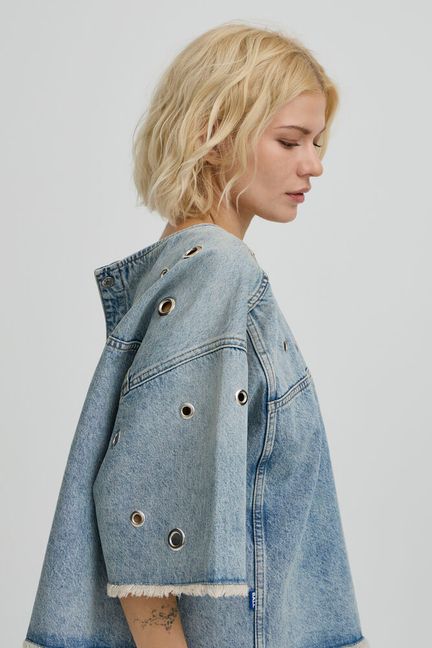 BALL Original Bluse - BASaga Rev Denim Bluse i Vintage Tinted Indiigo Blue