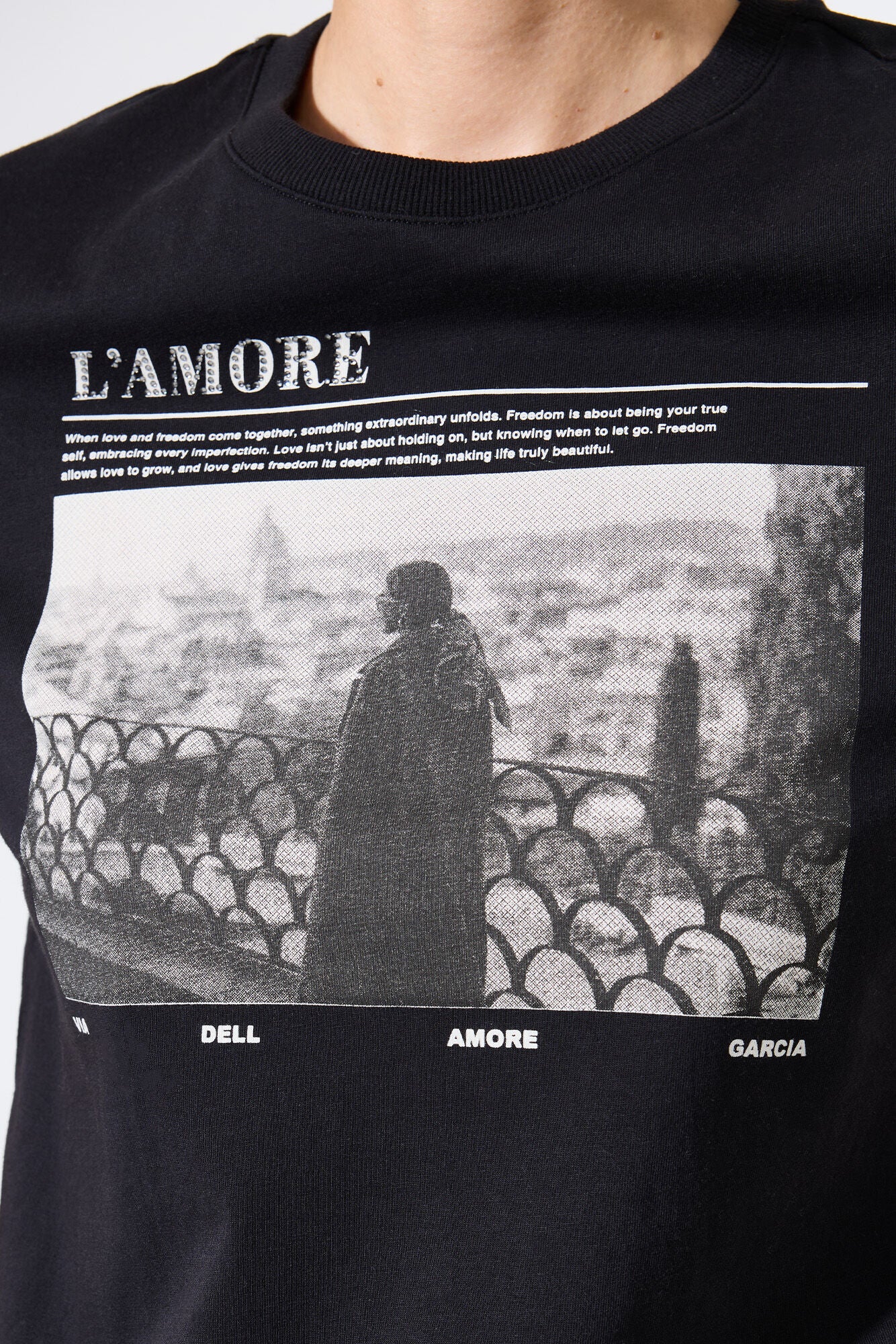 Garcia T-shirt - 50002 T-shirt Med Folie i Sort