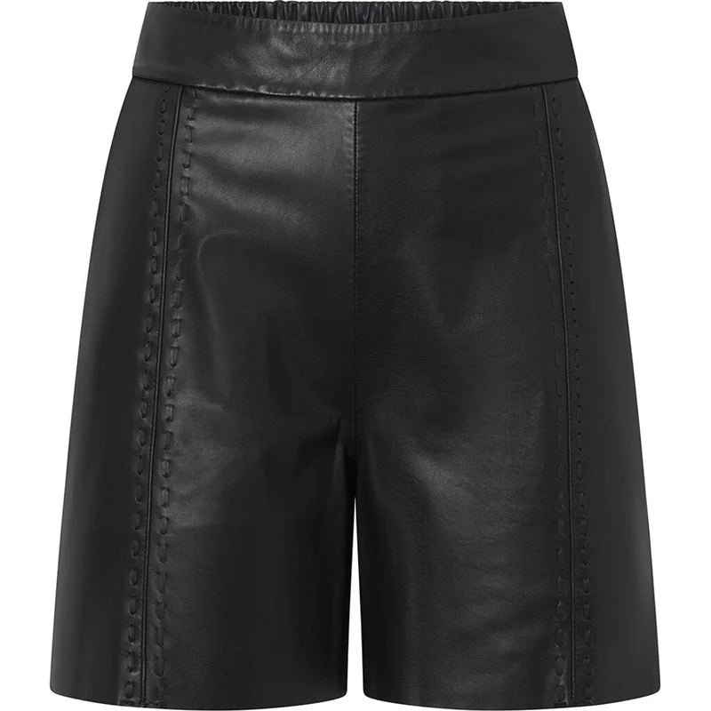 Depeche Shorts - JuliaDEP Skind Shorts i Sort