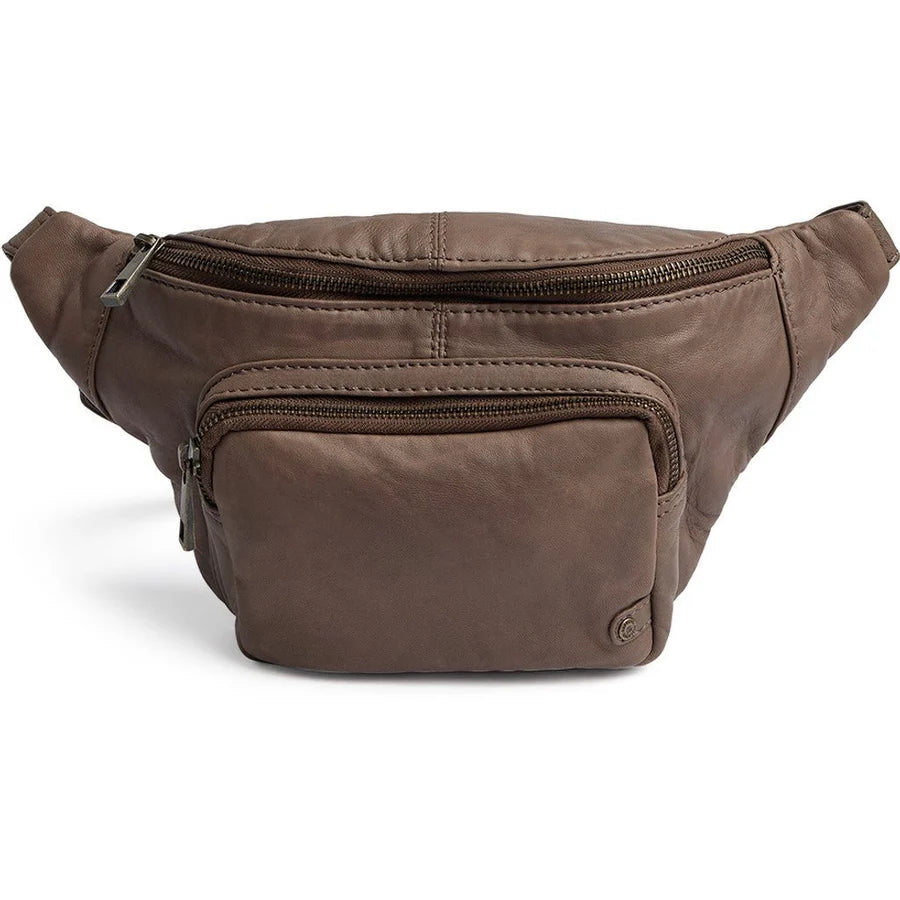 Depeche Bæltetaske - 13396 Bumbag Med Forlomme i Dark Taupe