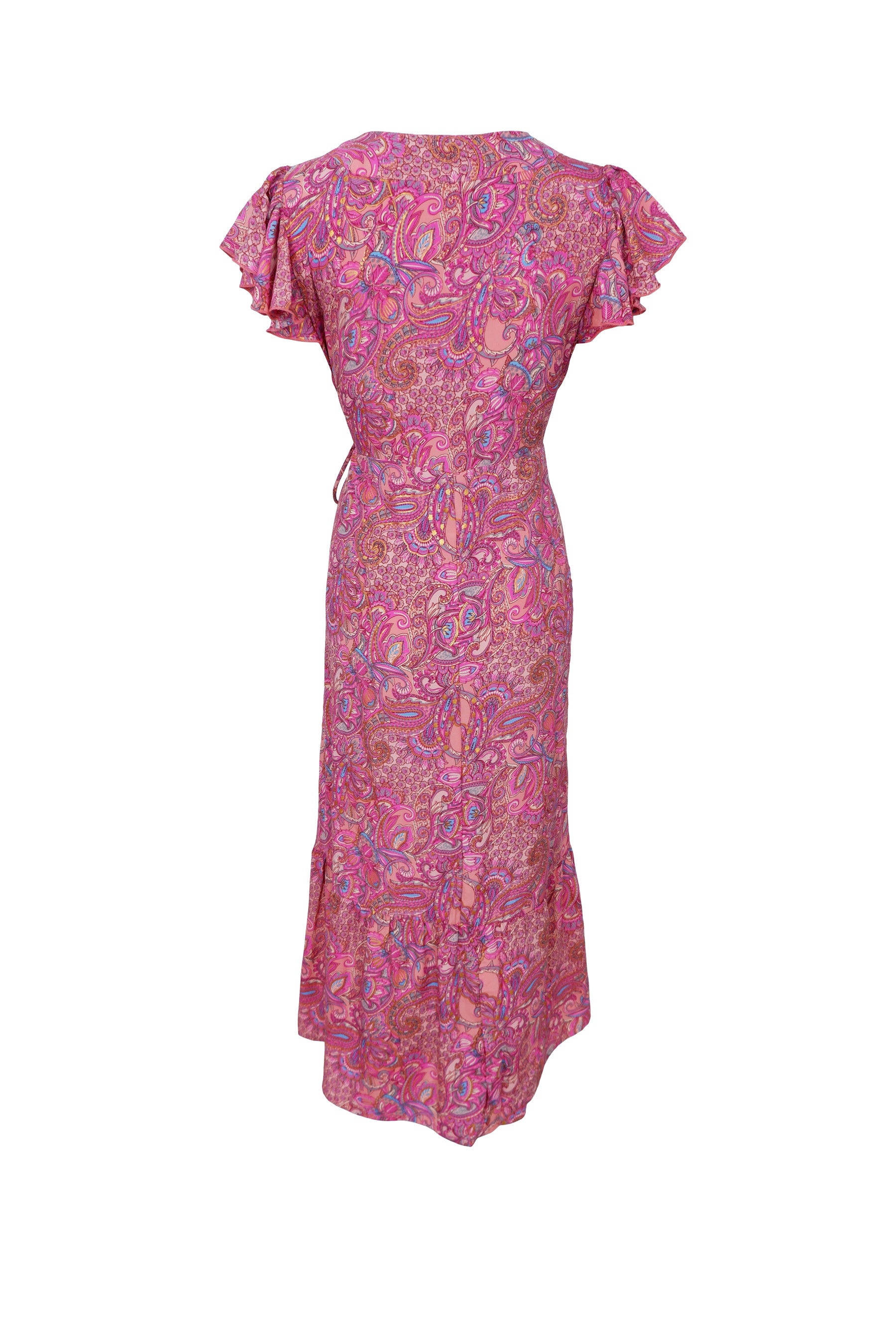 Black Colour Kjole - BcLuna Flared Wrap Kjole i Pink Vibe