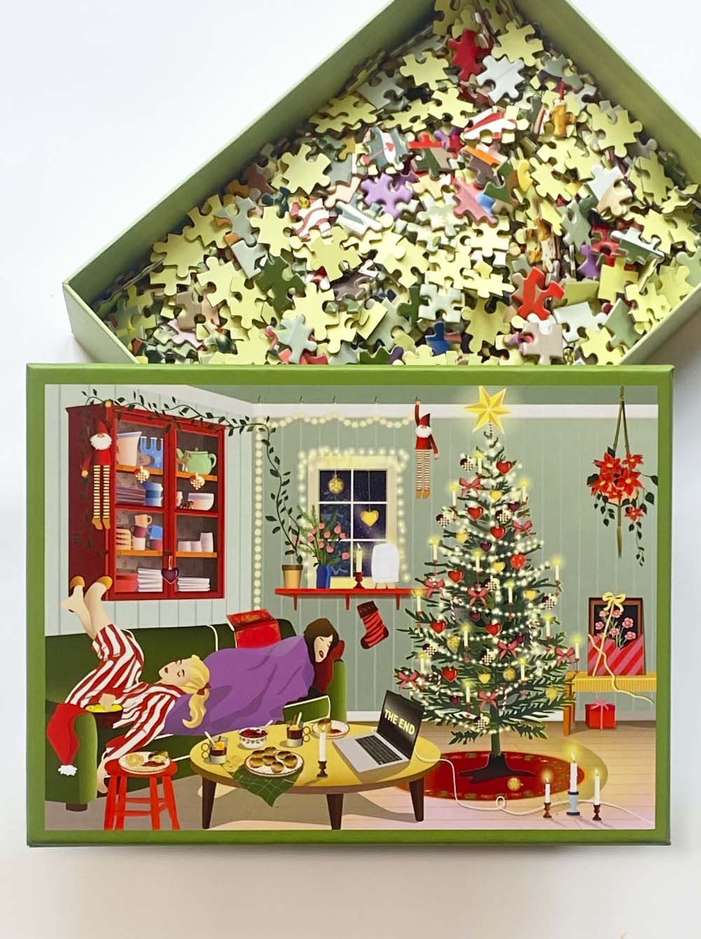 Visse Vasse Puslespil - Lazy Days Christmas Puslespil 1000 Brikker