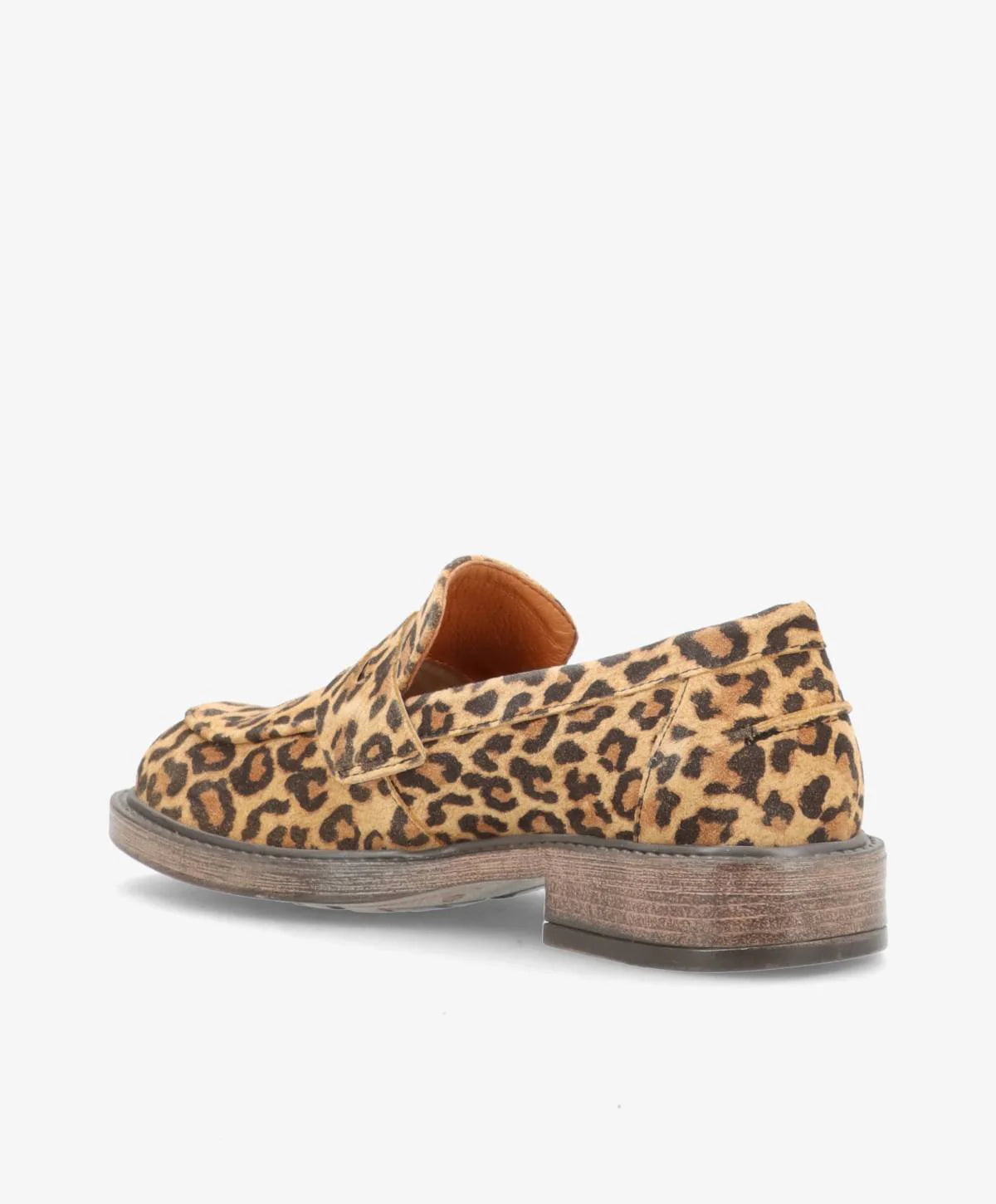 Shoedesign Loafer - Loretta Suede Loafer i Leopard