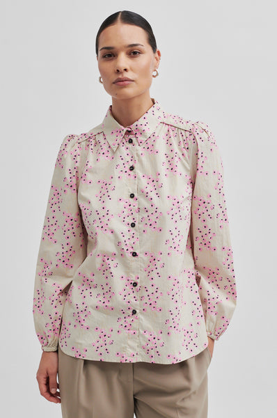 Second Female Skjorte - Cloud Skjorte i Begonia Pink