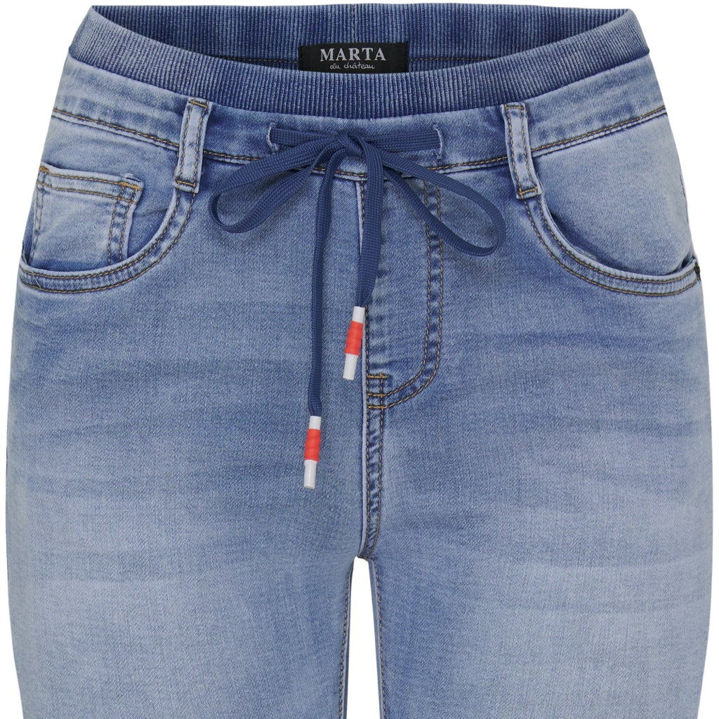 MARTA du château Jeans - Emma Jeans i Blue Denim