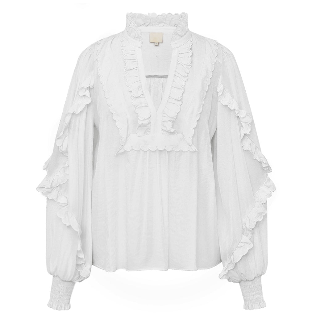 Gossia Bluse - Nanago Bluse i Hvid