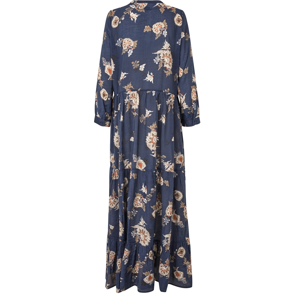 Lollys Laundry Kjole - NeeLL Maxi LS Kjole i Dark Blue