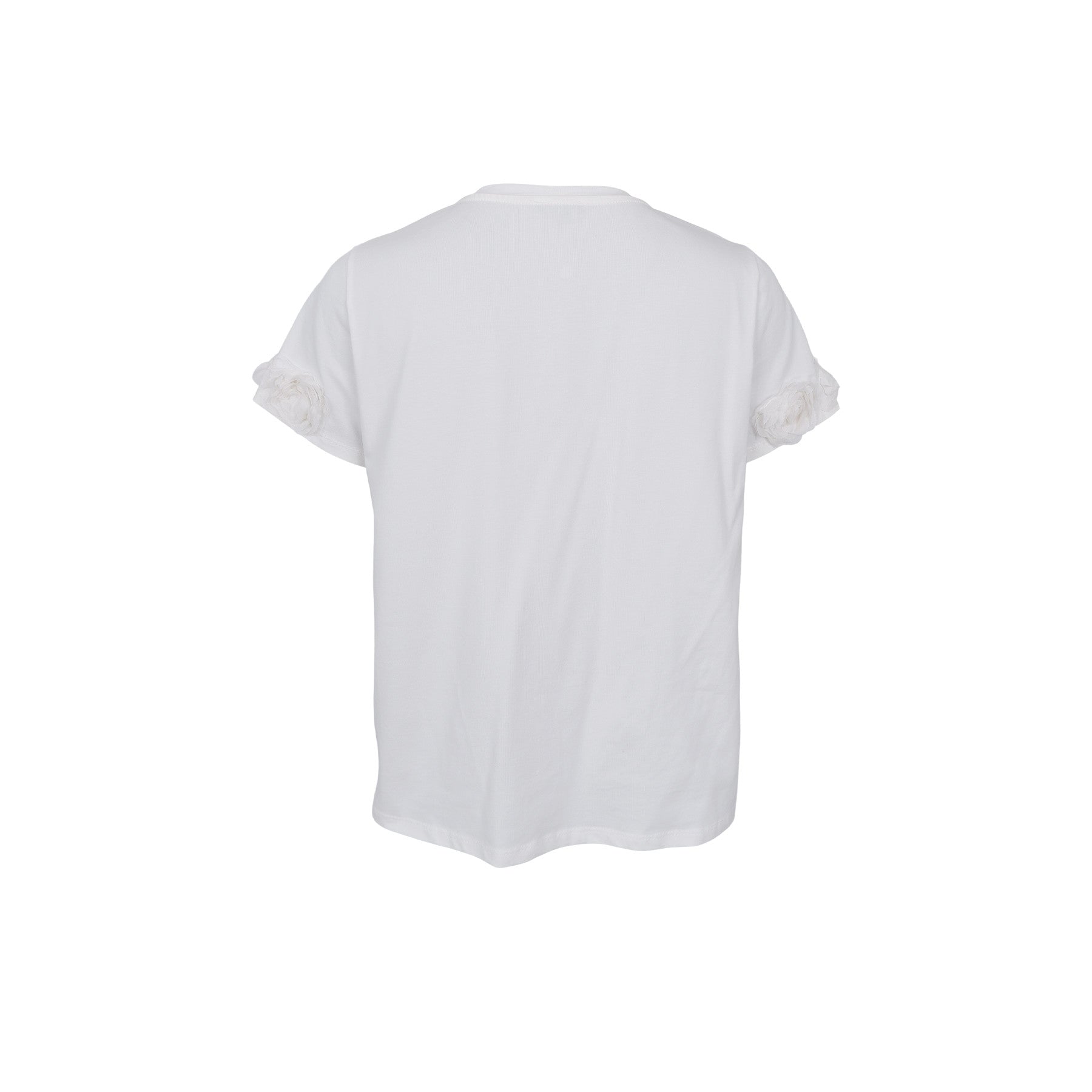 Black Colour T-shirt - BcMay Flowerpatch T-shirt i Off-White