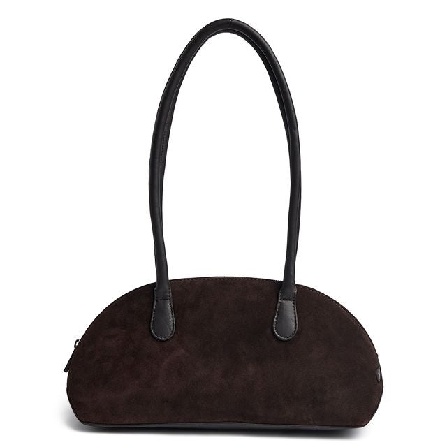 Depeche Taske - 17438 Bilbao Ruskind Skuldertaske i Chocolate