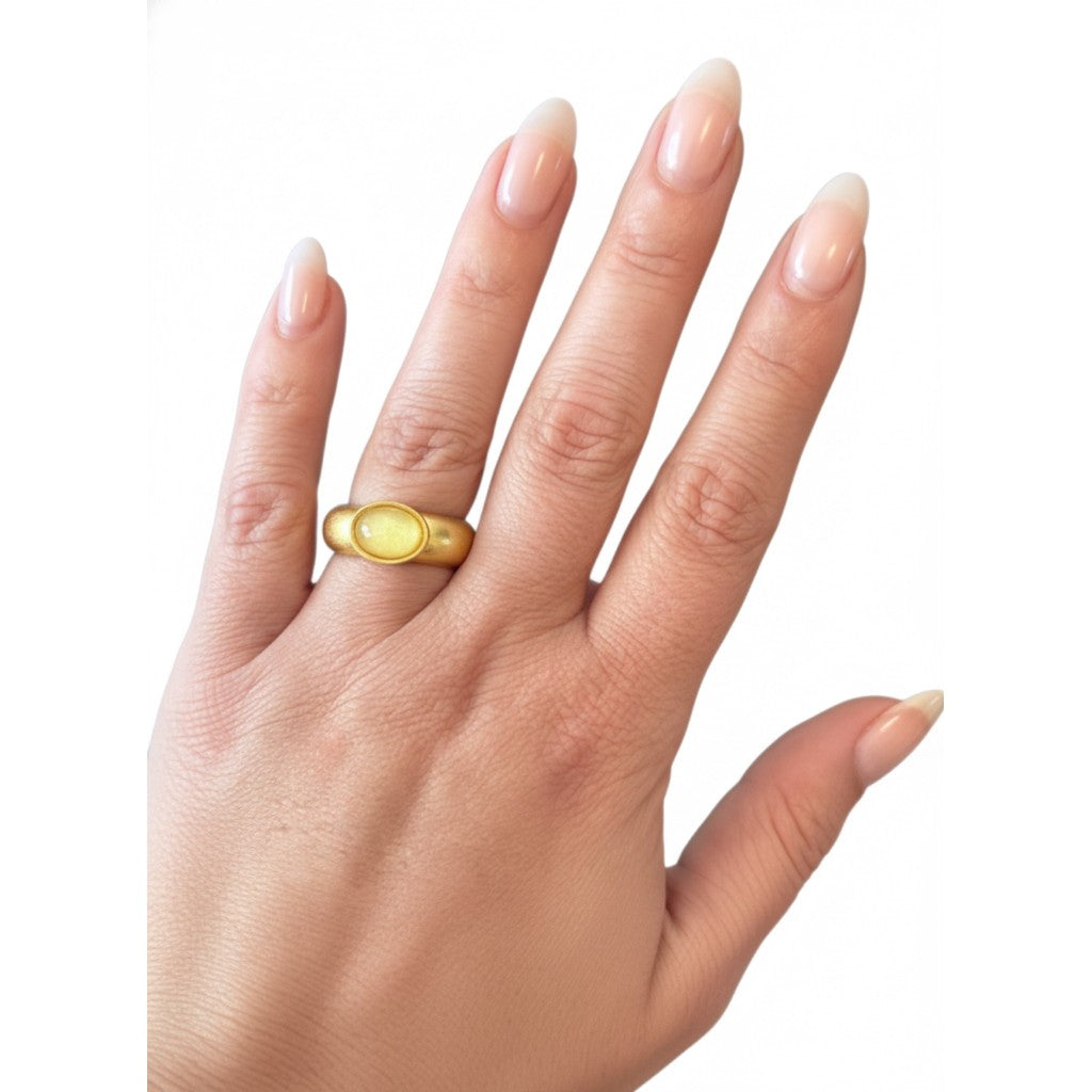 Tim & Simonsen Fingerring - TSJ492 Tyra Ring i Forgyldt