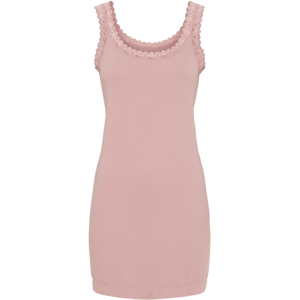 Tim & Simonsen Top - Frida Rib Top Plus i Rosa Antico