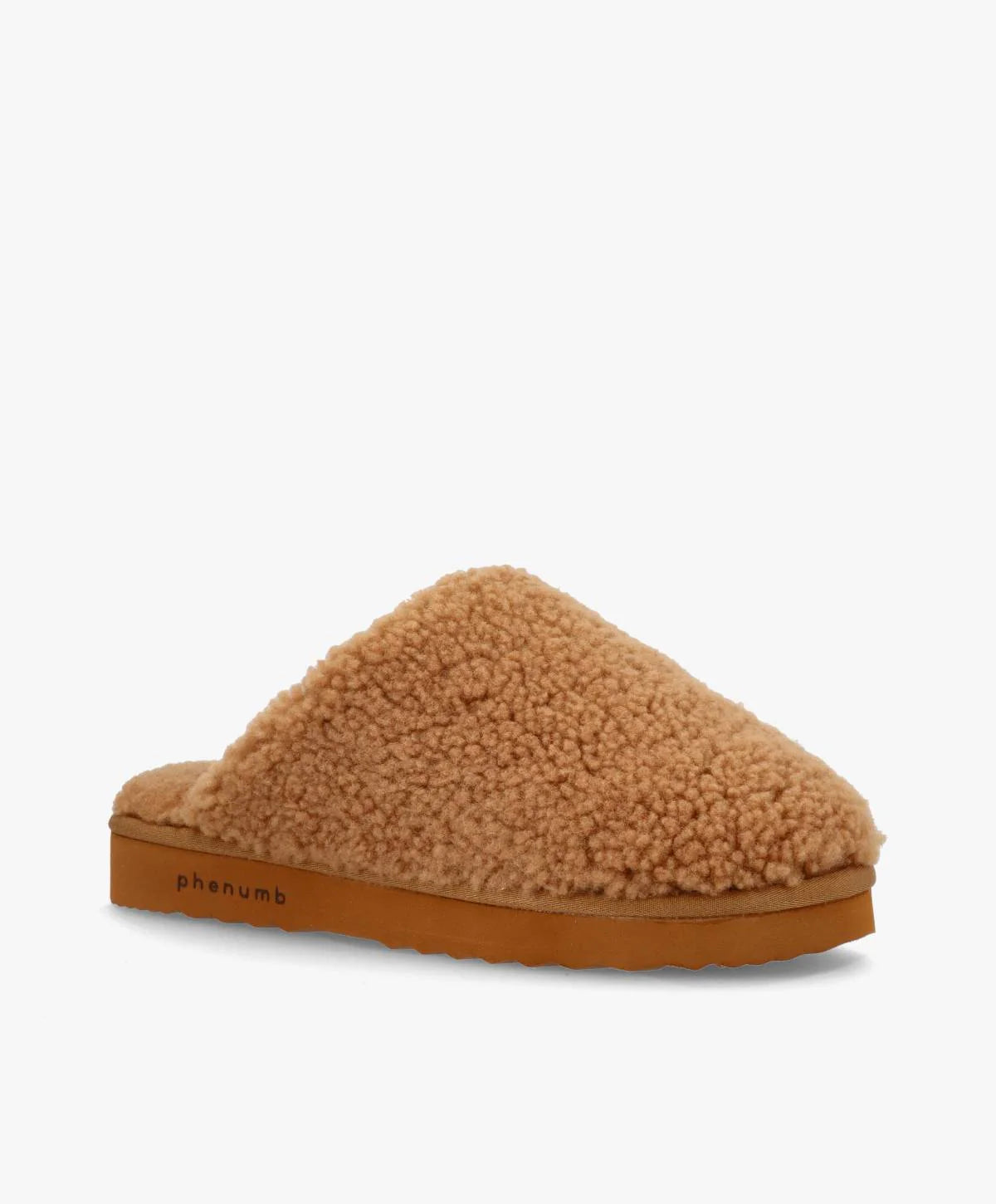 Phenumb Sko - Puff Hjemmesko i Lamb Wool Tan