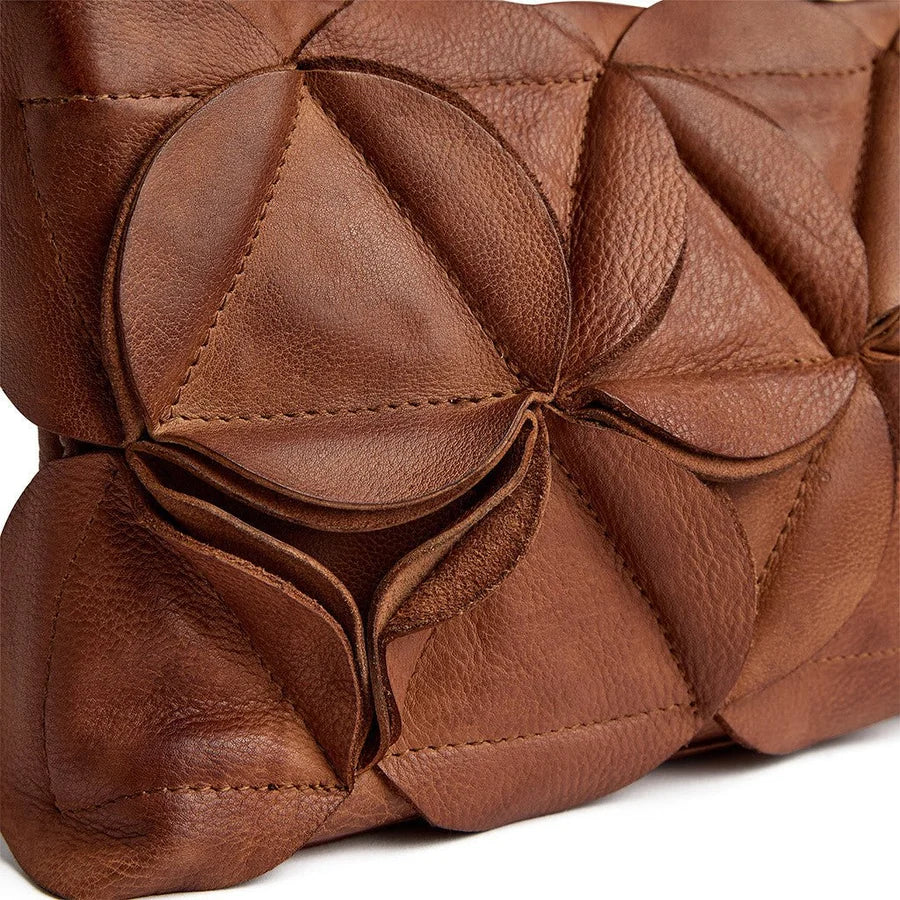 Depeche Taske - 17250 Rio Clutch i Dark Cognac