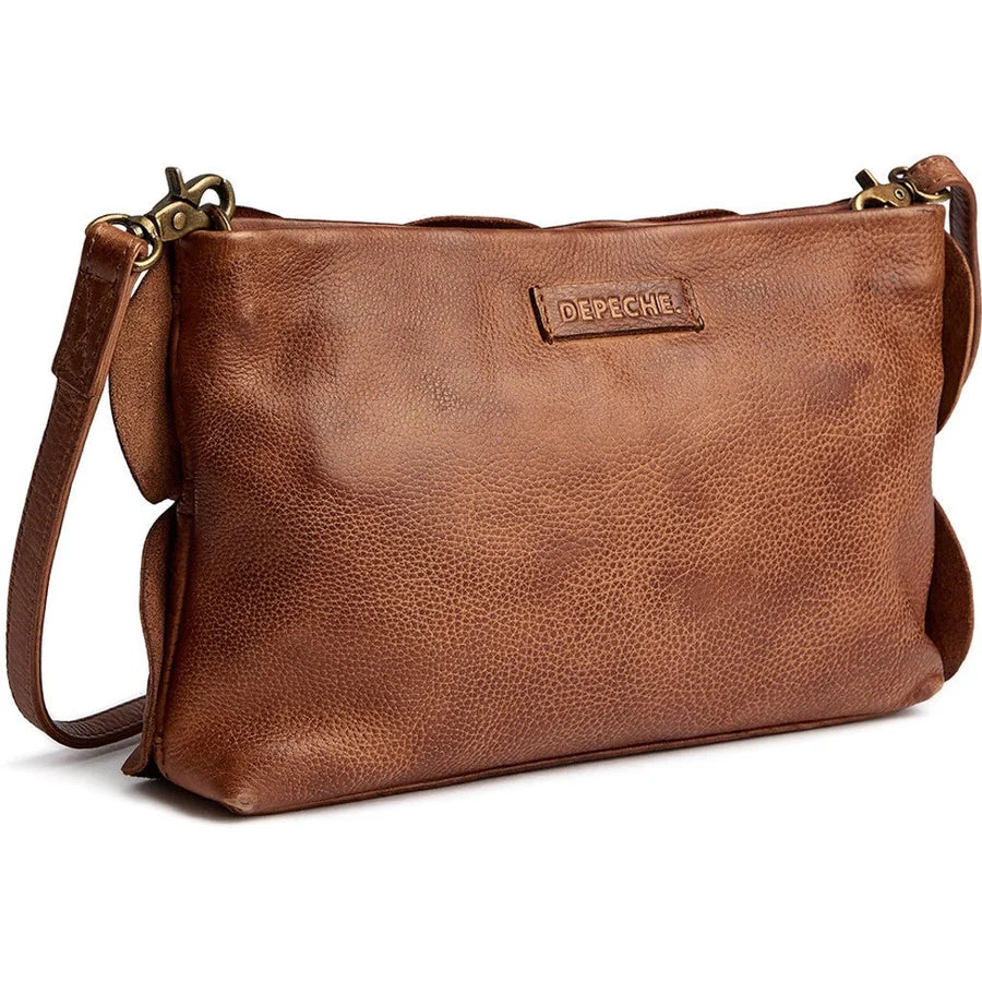 Depeche Taske - 17250 Rio Clutch i Dark Cognac