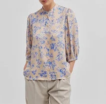 Second Female Skjorte - Riss Skjorte i Ultramarine