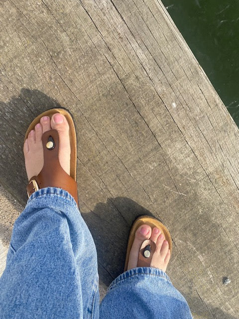 Bella Moda Sandal - BM4 Sandal Med Tåsplit i Brun