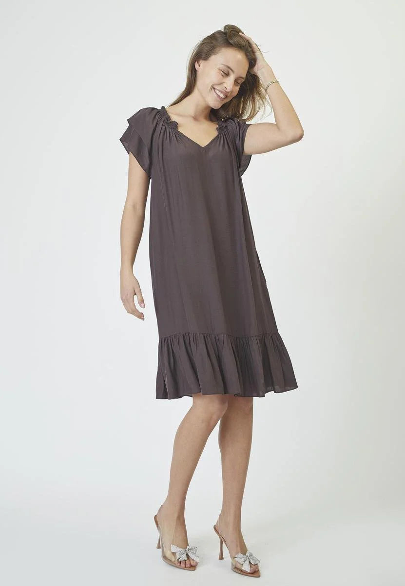 Co´Couture Kjole - SunriseCC Crop Kjole i Mocca
