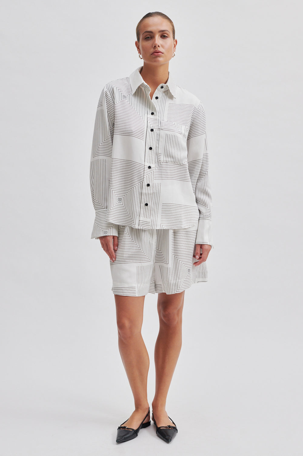 Second Female Shorts - Tiarra Shorts i Vaporous White