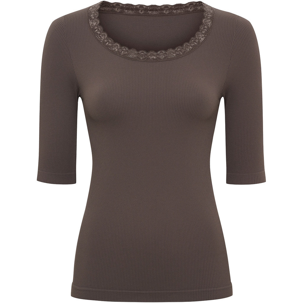 Tim & Simonsen Bluse - Frida SS Top i Noce