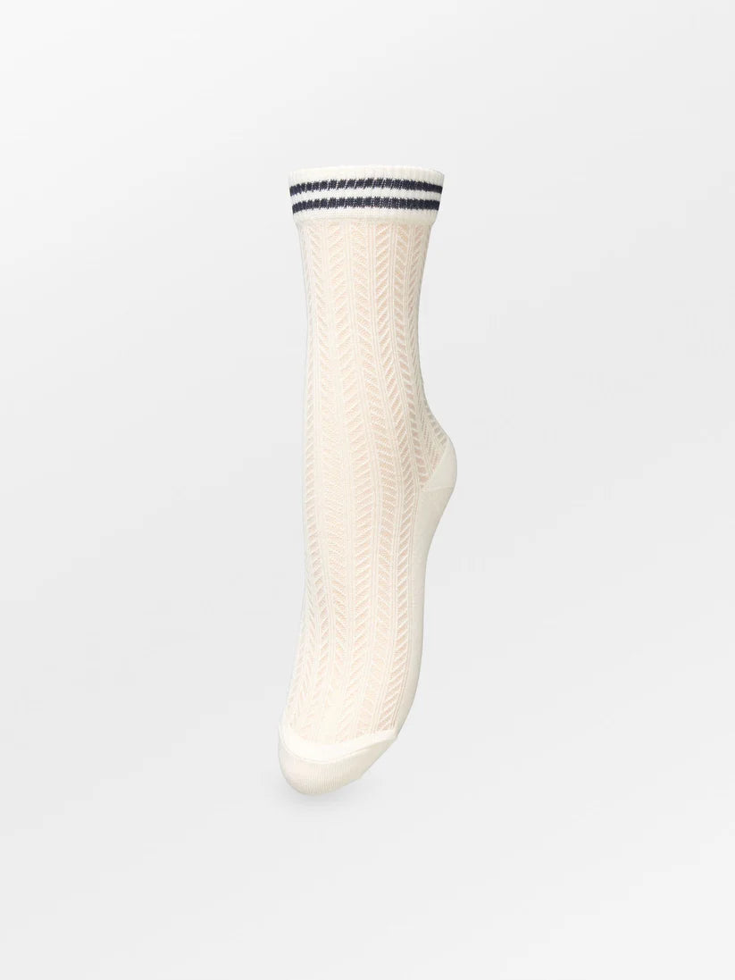 Beck Søndergaard Strømper - Zilla Sporty Cotta Strømper i Birch White