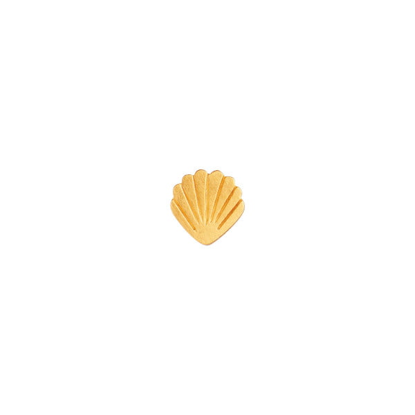 Stine A - Petit Shell Ørering i Guld