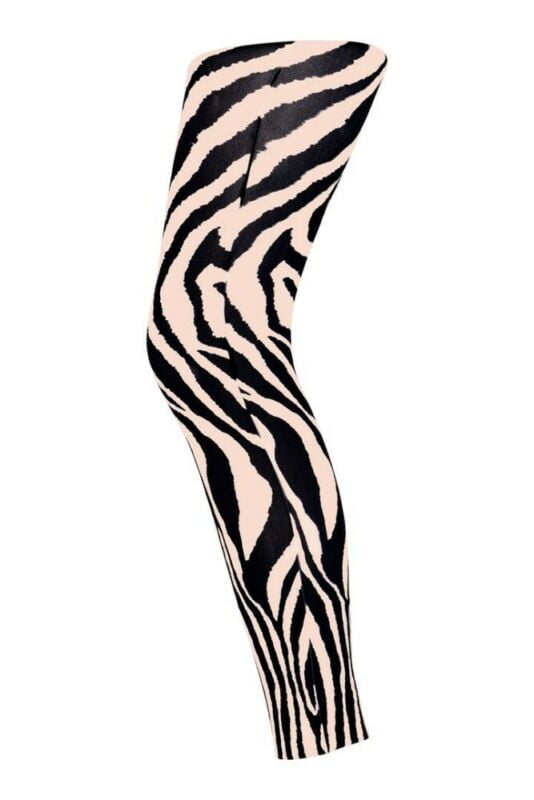 Sneaky Fox Leggings - Zebra leggings i Nude